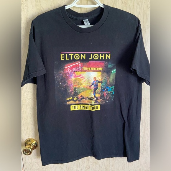 Elton John 2022 Farewell Yellow Brick Road Concert T-Shirt Mens Large - Picture 1 of 8
